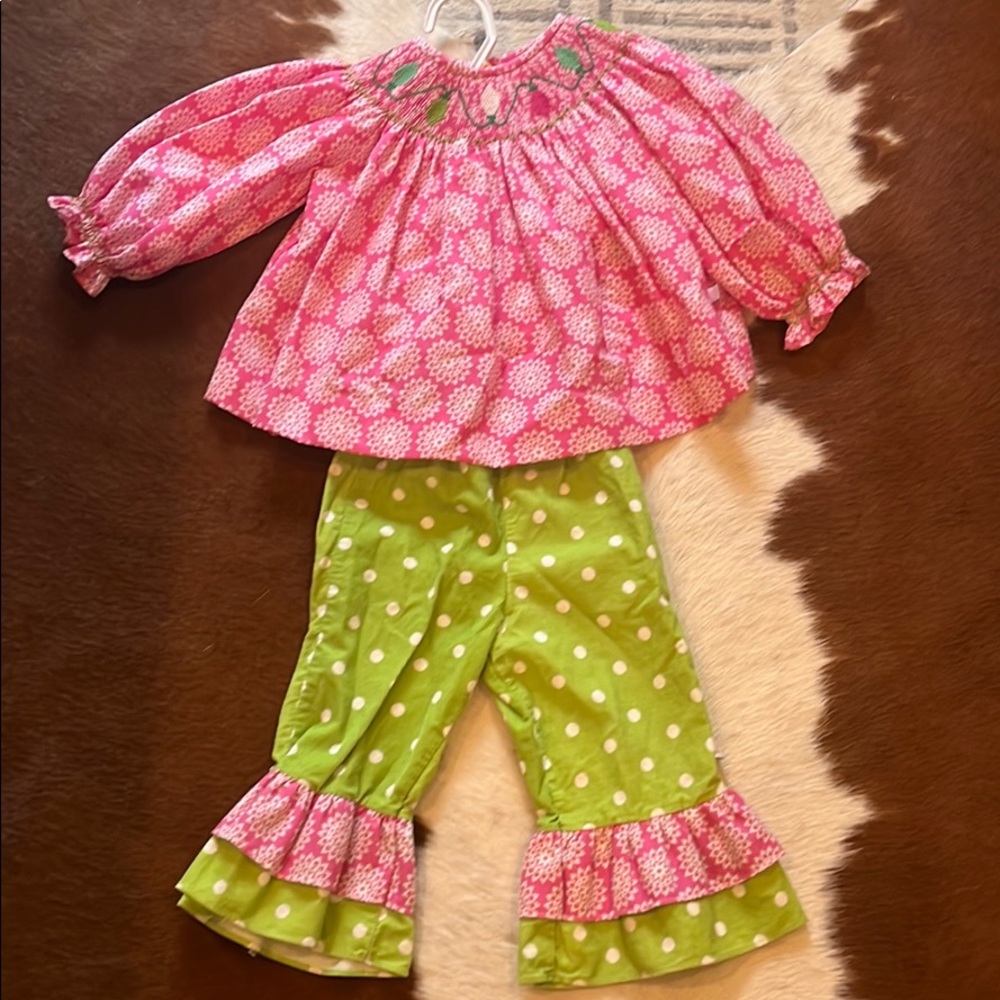 Precious smocked Christmas Outfit